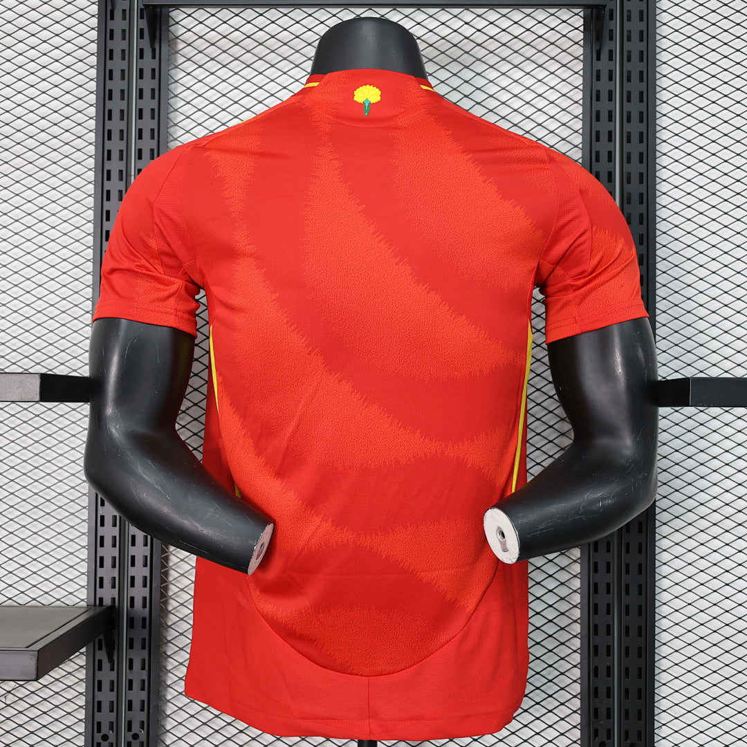 Spain Home Player Version Soccer Jersey