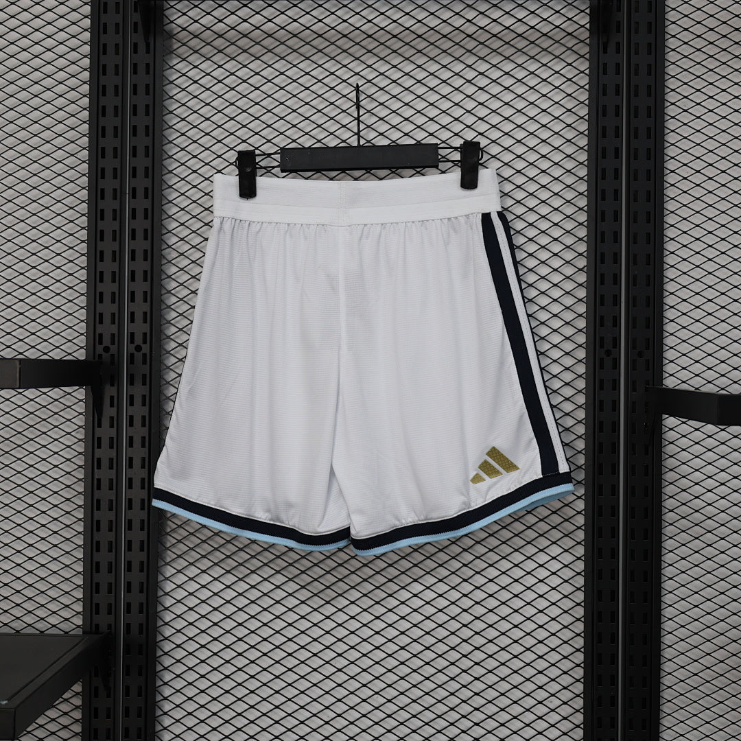 Argentina Soccer Shorts Shorts White