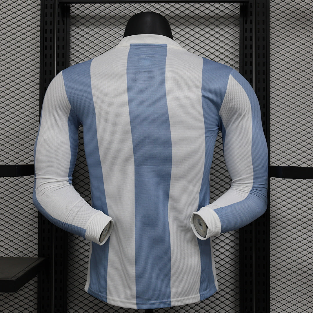 Argentina Player Version Soccer Jersey Long Sleeve