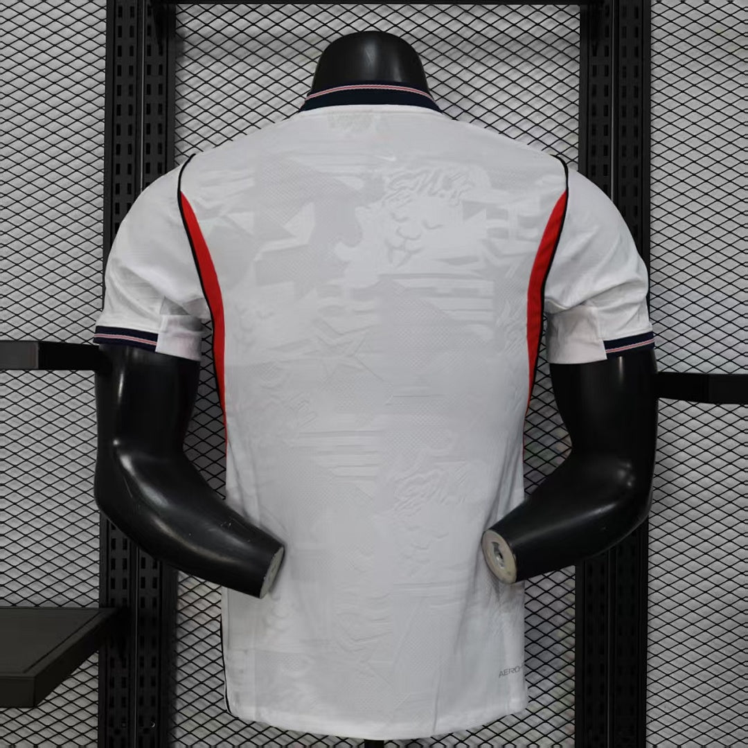 England Home Player Version Soccer Jersey