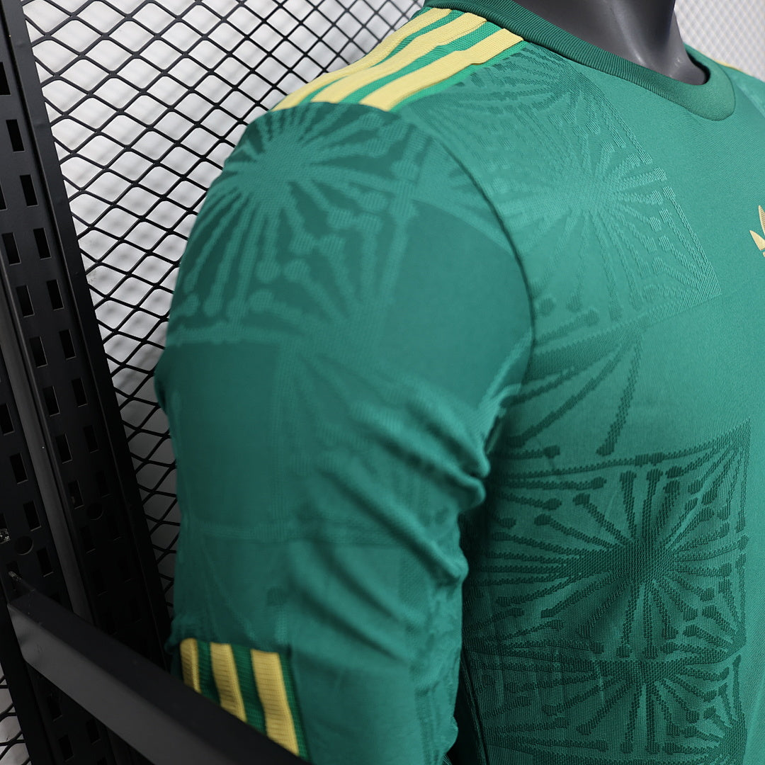 Mexico Player Version Soccer Jersey Long Sleeve Green