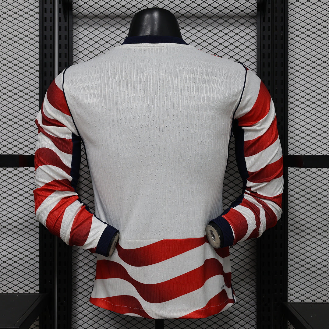 2026/27 USA Home Player Version Soccer Jersey Long Sleeve