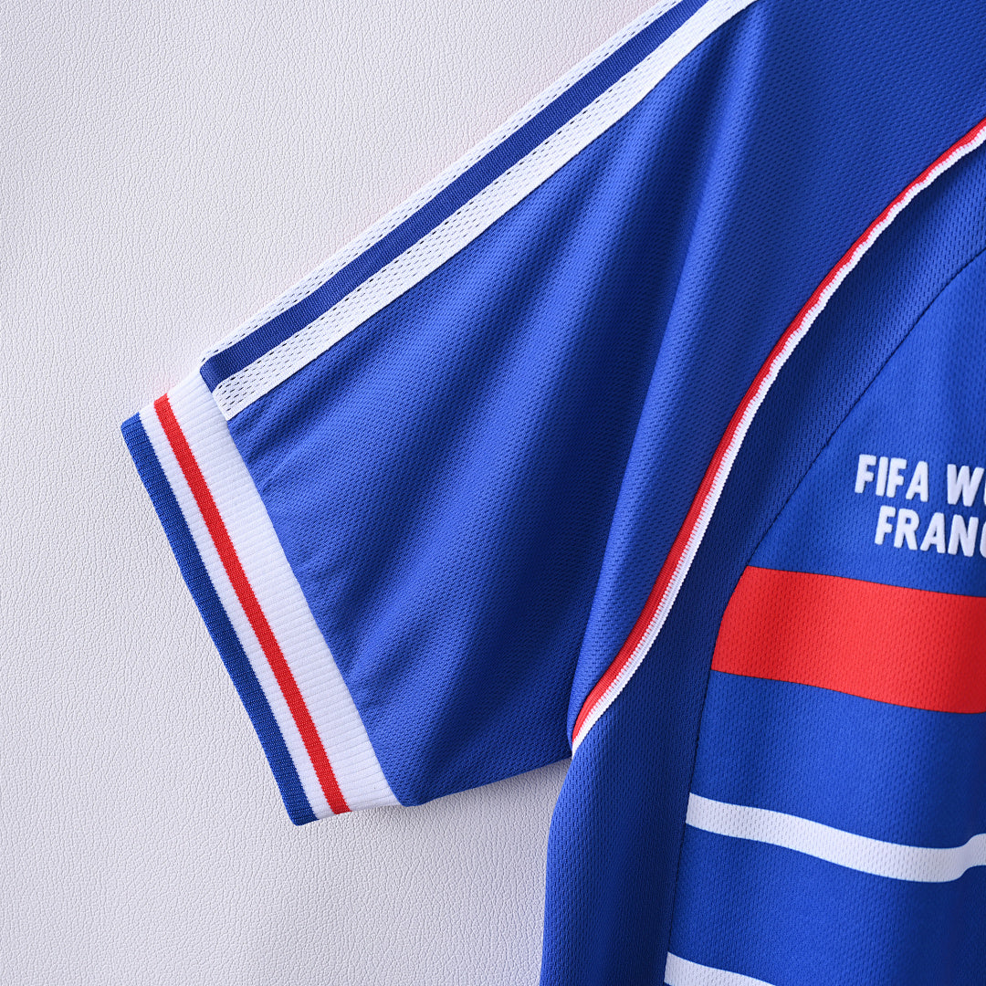 1998 France Home Soccer Jersey