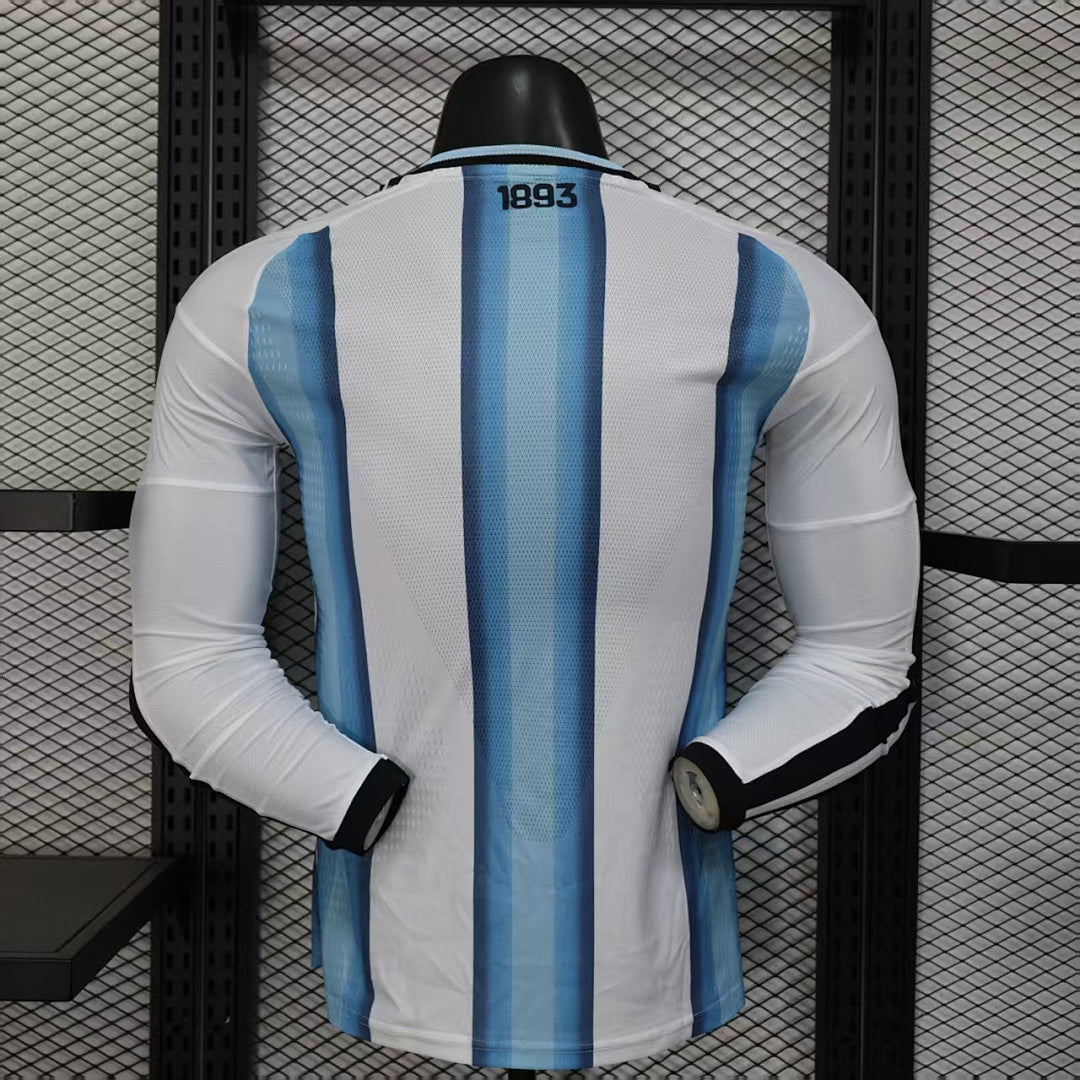 Argentina Home Soccer Jersey Long Sleeve