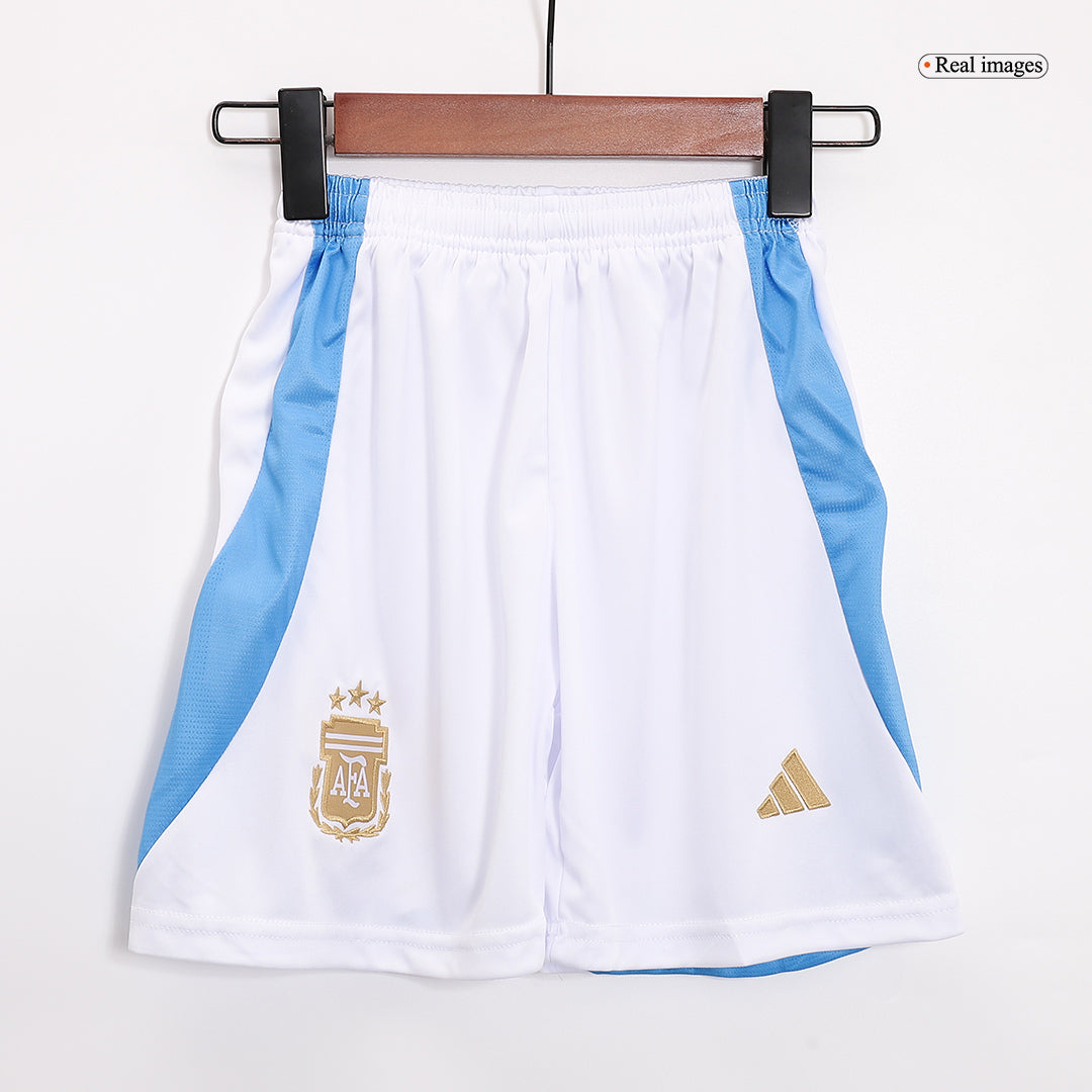 Kid's Argentina Home Soccer Jersey Kit(Jersey+Shorts+Socks) Copa America 2024