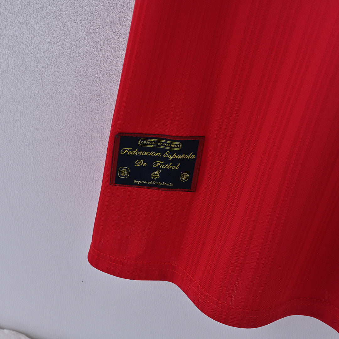 1996 Spain Home Soccer Jersey