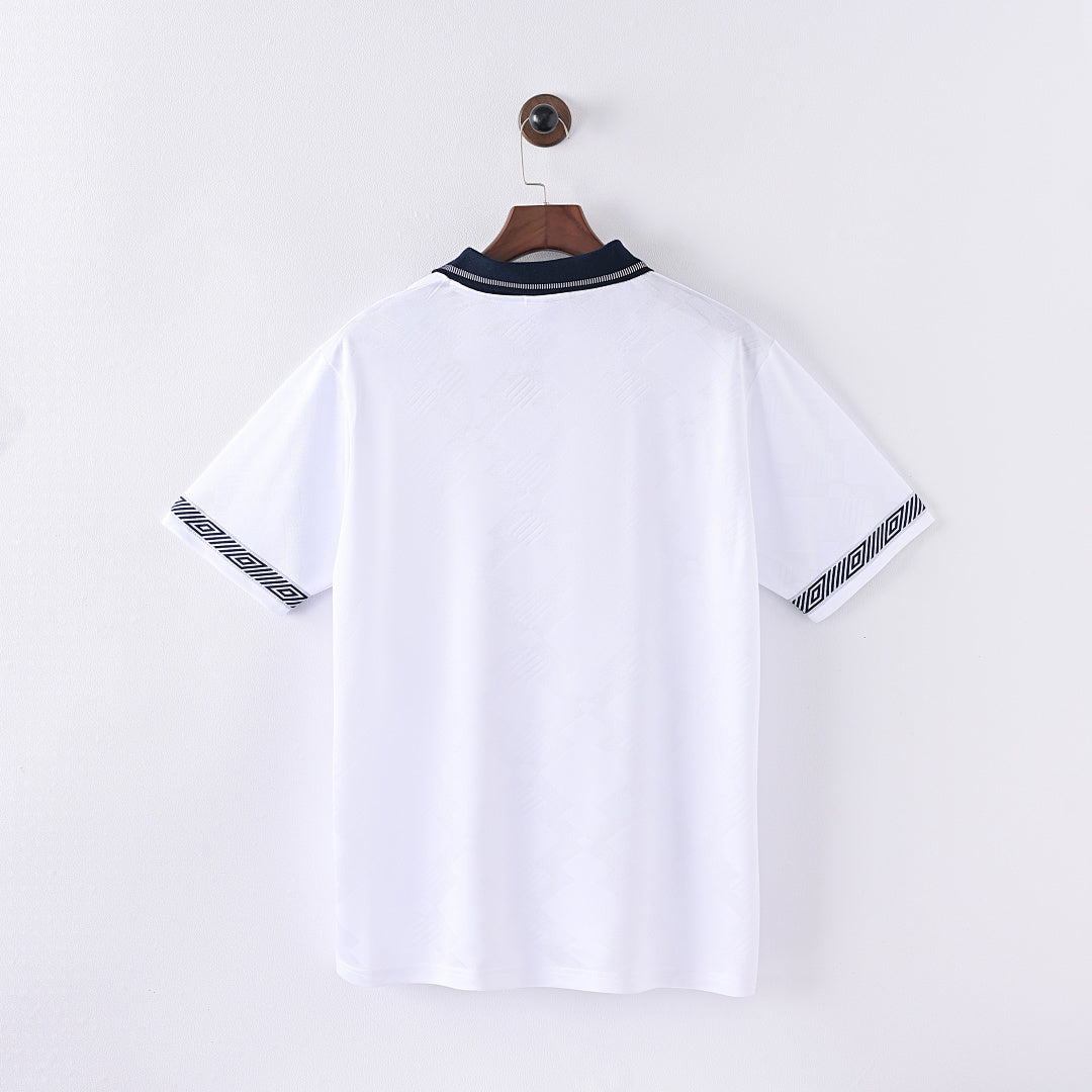 1990 England Home Soccer Jersey