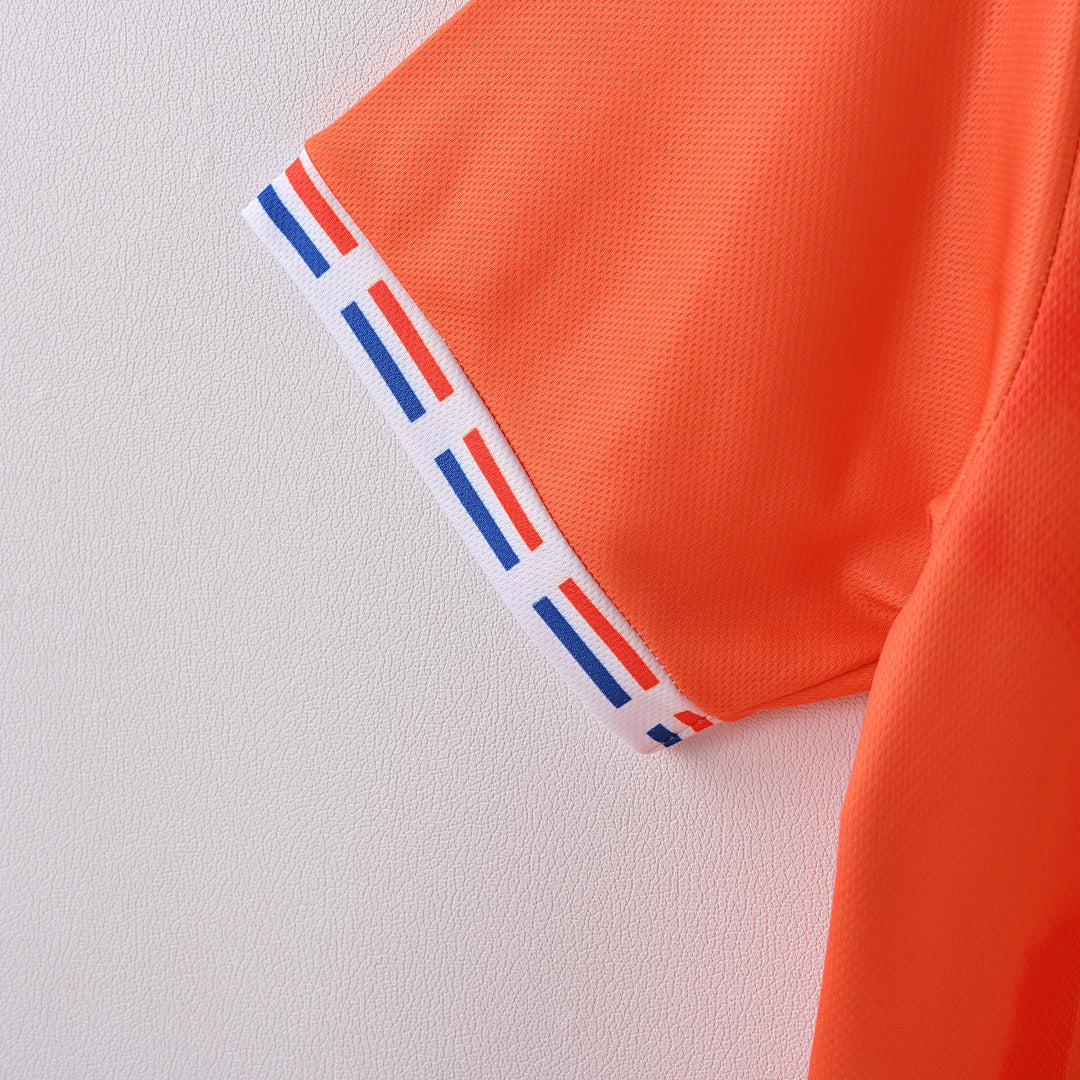 1996 Netherlands Home Soccer Jersey