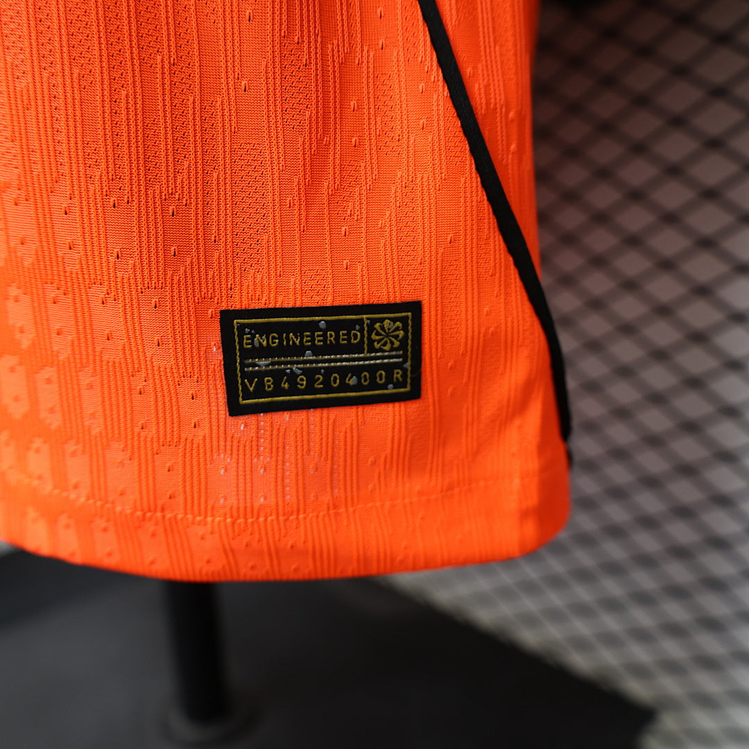 Netherlands Home Player Version Soccer Jersey