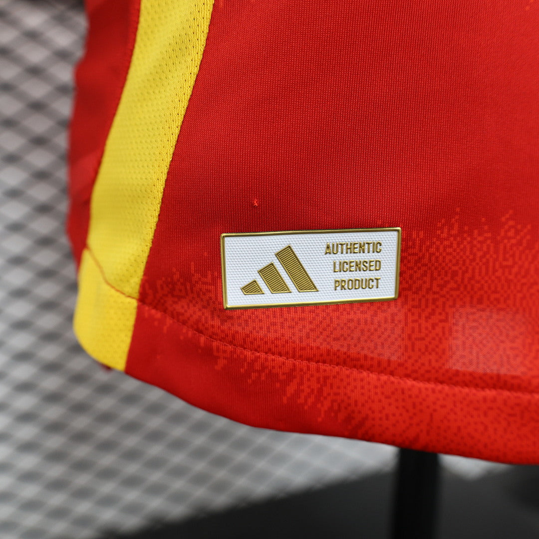 Spain Home Player Version Soccer Jersey