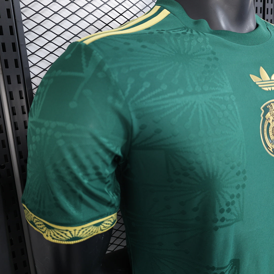 Mexico Player Version Soccer Jersey Trophy Edition Green