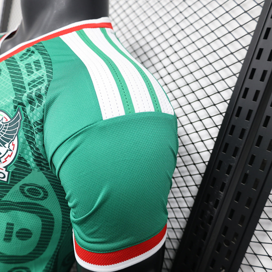 Mexico Home Player Version Soccer Jersey World Cup