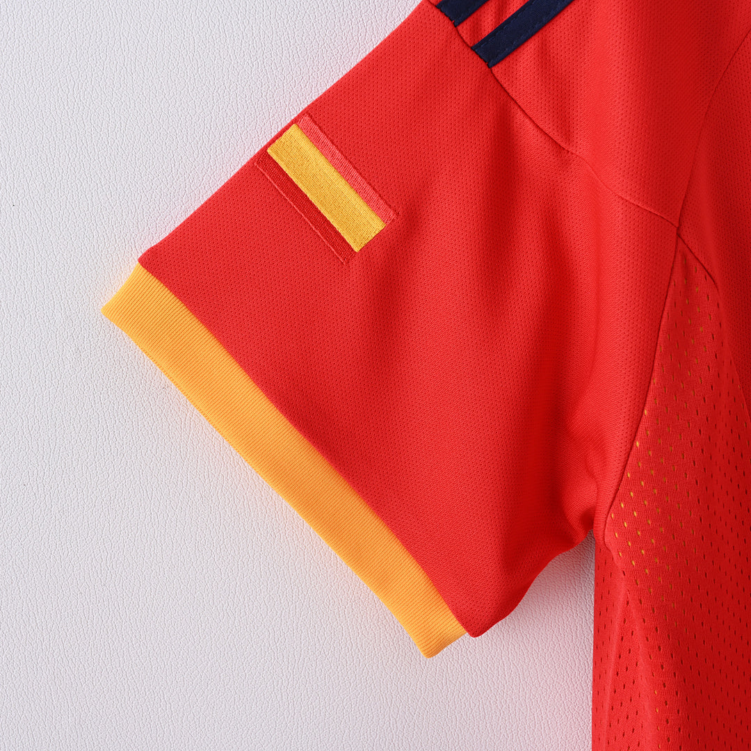 2002 Spain Home Soccer Jersey