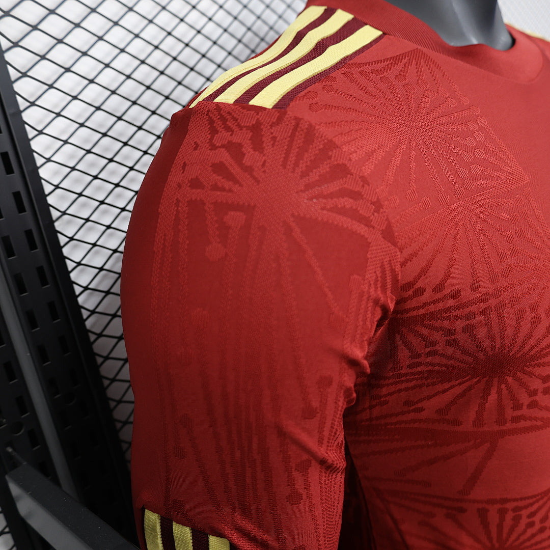 Mexico Player Version Soccer Jersey Long Sleeve Red