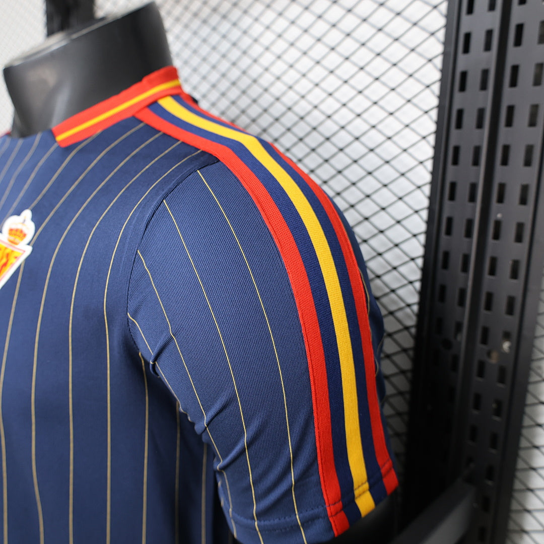 Spain Soccer Jersey Retro Casual
