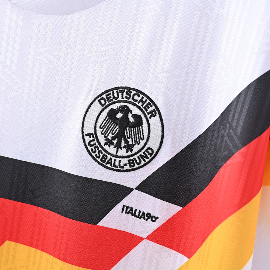 1990 Germany Home Soccer Jersey
