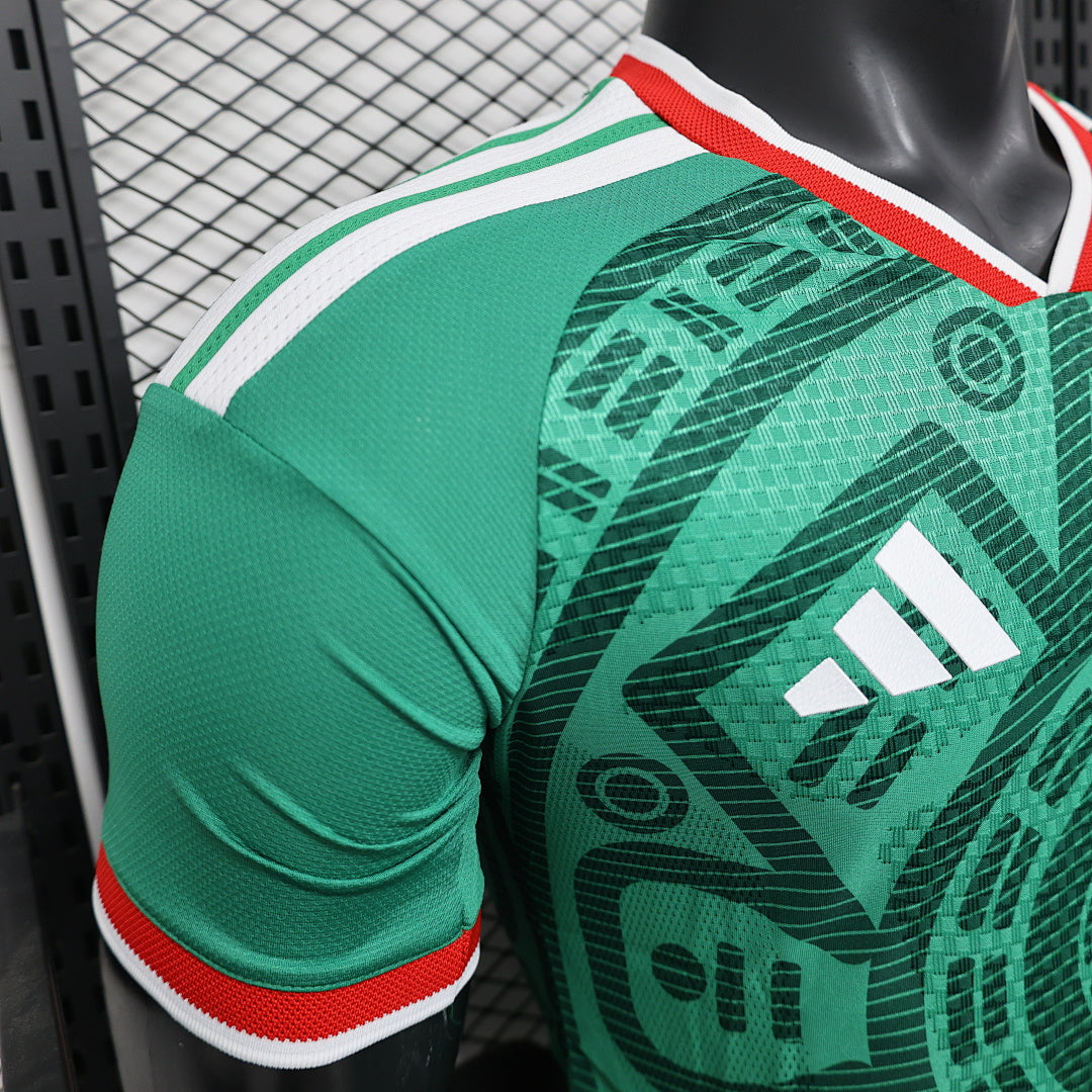 Mexico Home Player Version Soccer Jersey World Cup