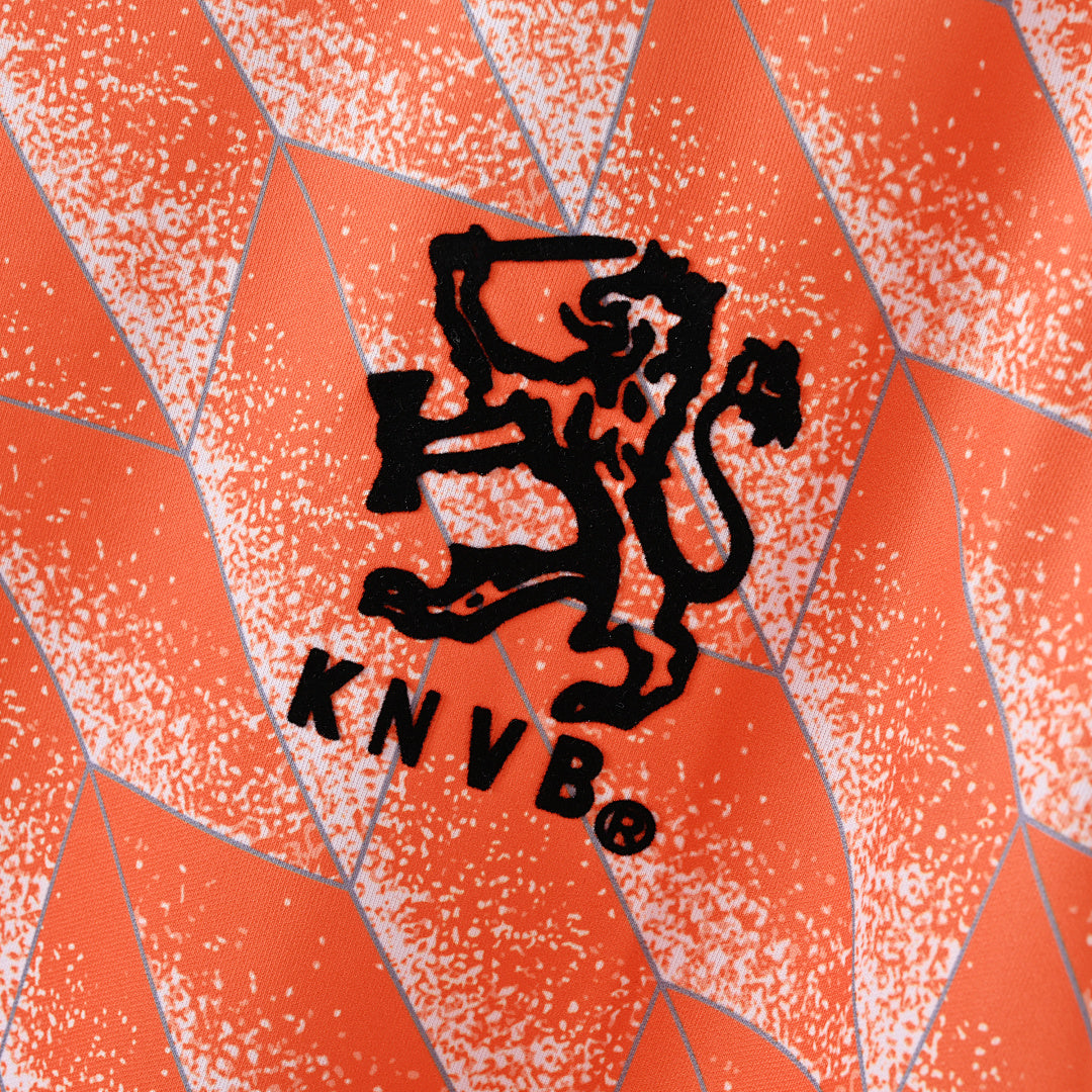 1988 Netherlands Home Soccer Jersey