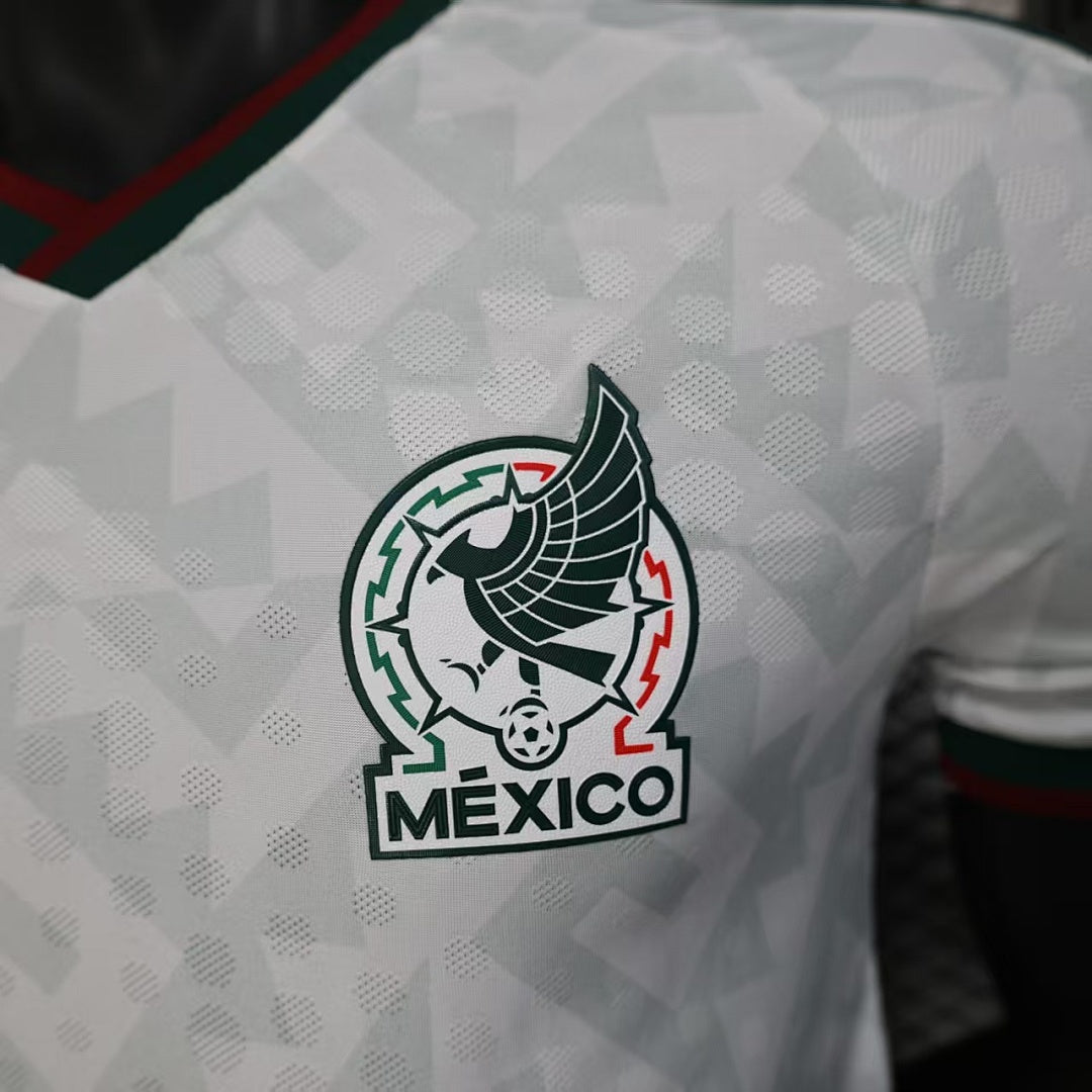 Mexico Player Version Soccer Jersey White