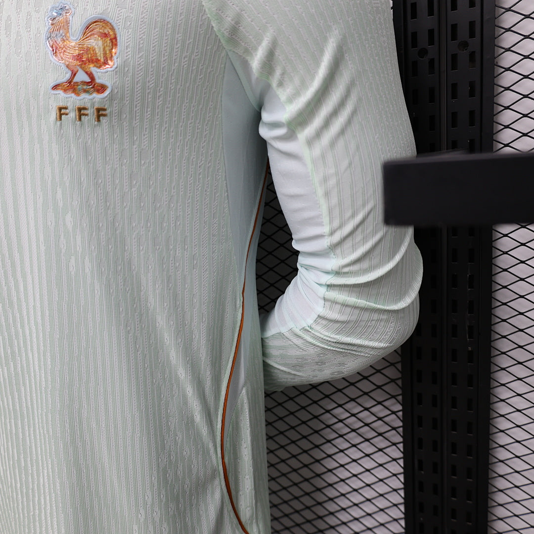 France Away Soccer Jersey Long Sleeve