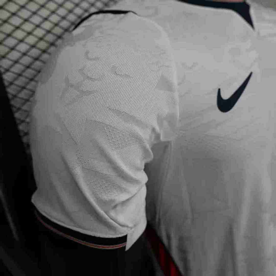 England Home Player Version Soccer Jersey