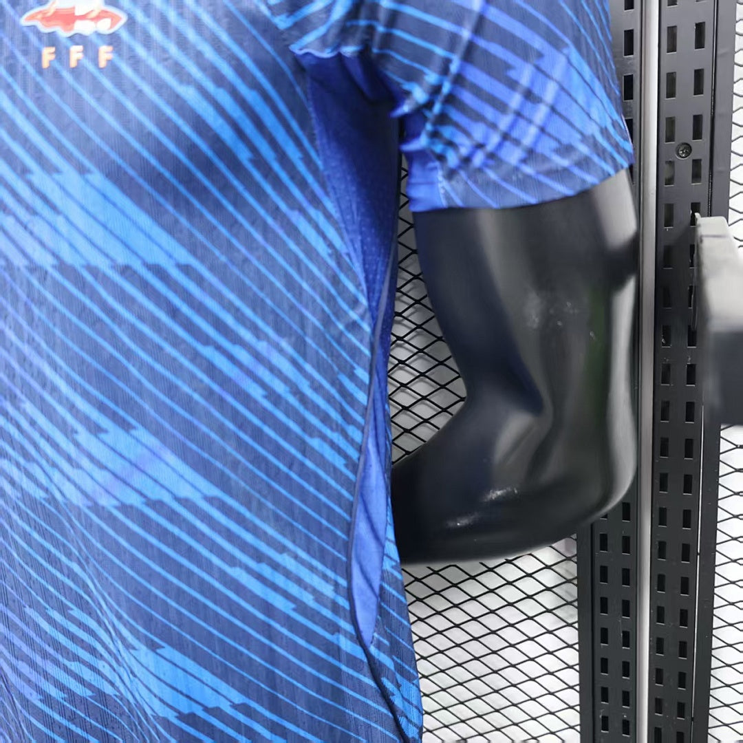 France Home Player Version Soccer Jersey