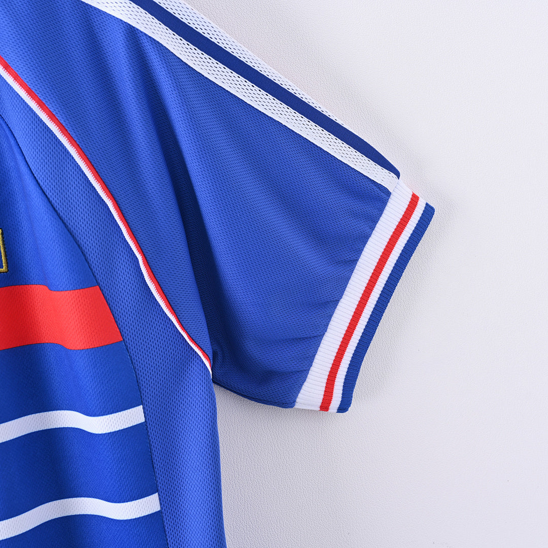 1998 France Home Soccer Jersey