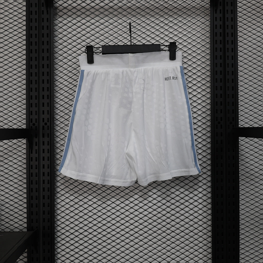 Argentina Player Version Soccer Shorts Shorts White