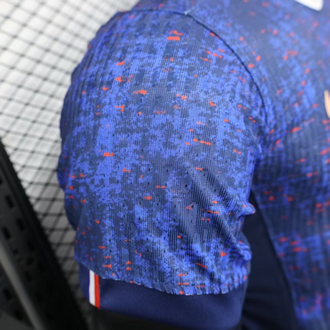 France Home Player Version Soccer Jersey