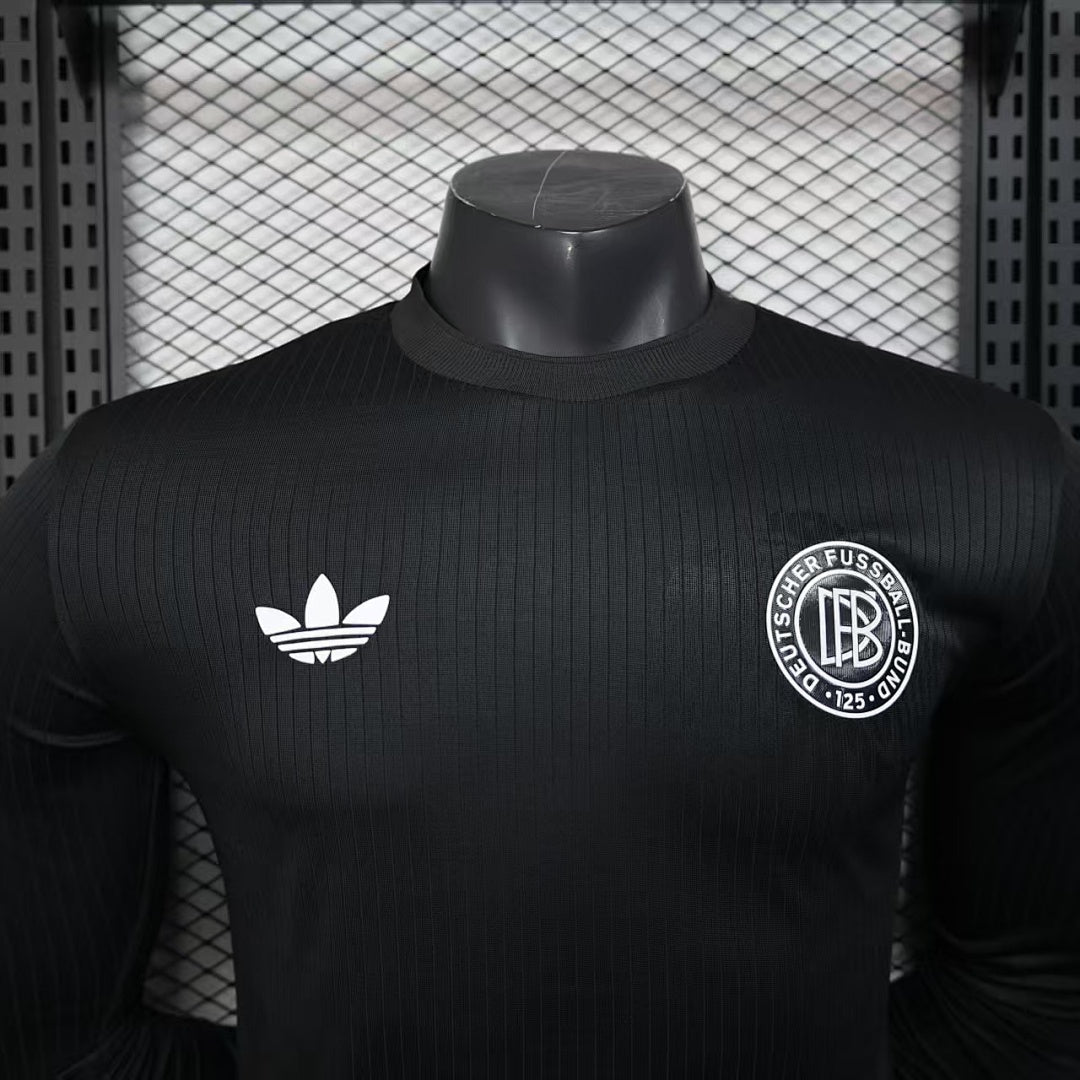 Germany Player Version Soccer Jersey Long Sleeve Black