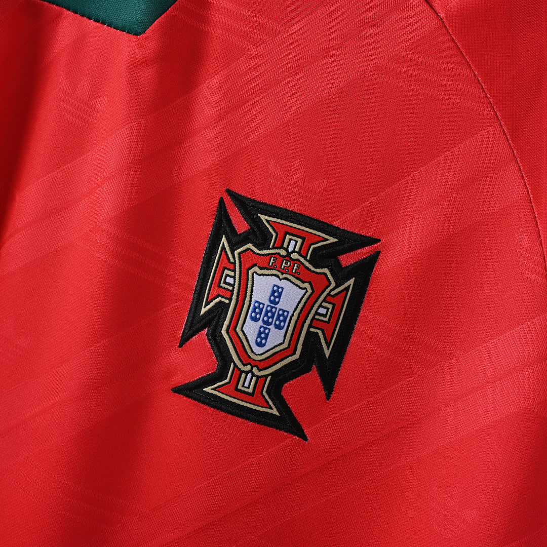 1992 Portugal Home Soccer Jersey