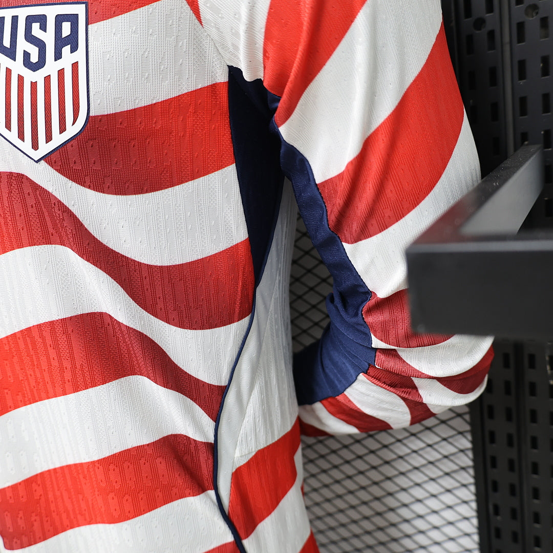 2026/27 USA Home Player Version Soccer Jersey Long Sleeve