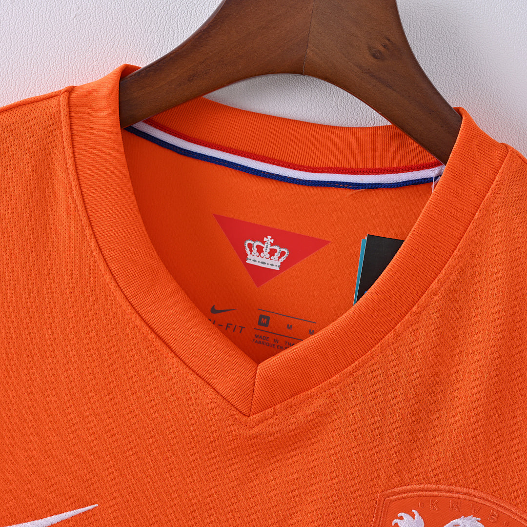 2014 Netherlands Home Soccer Jersey