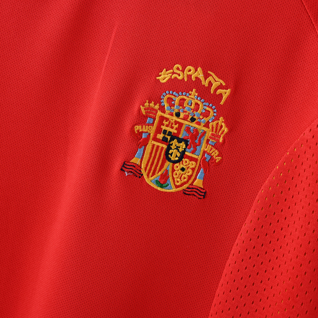 2002 Spain Home Soccer Jersey