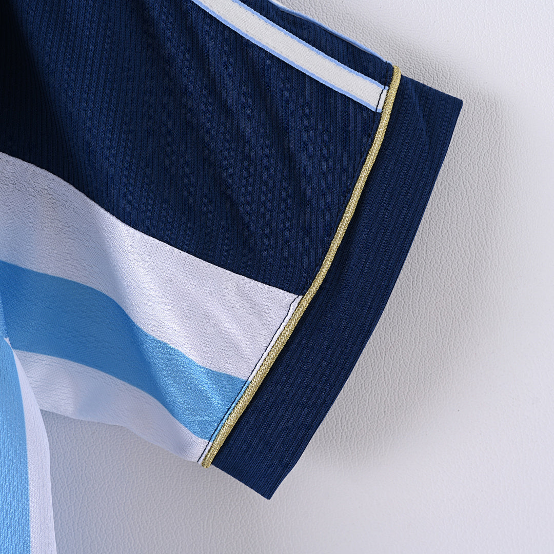 1998 Argentina Away Soccer Jersey