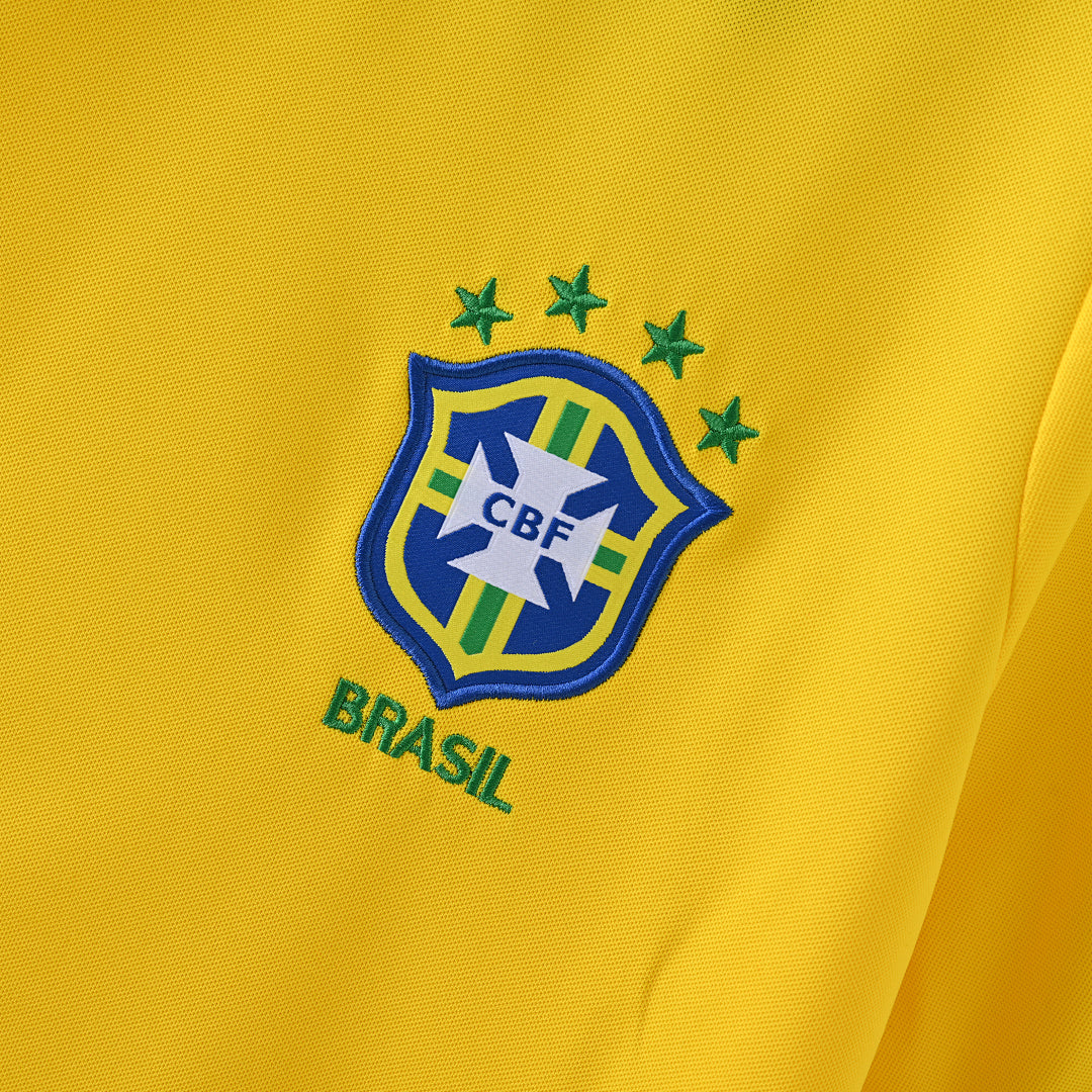 1997 Brazil Home Soccer Jersey