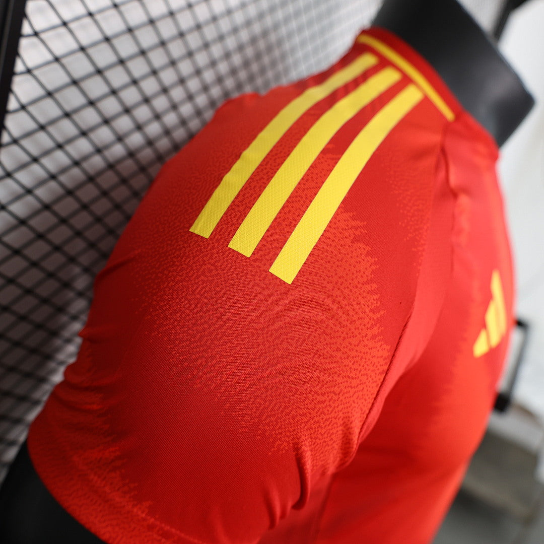 Spain Home Player Version Soccer Jersey