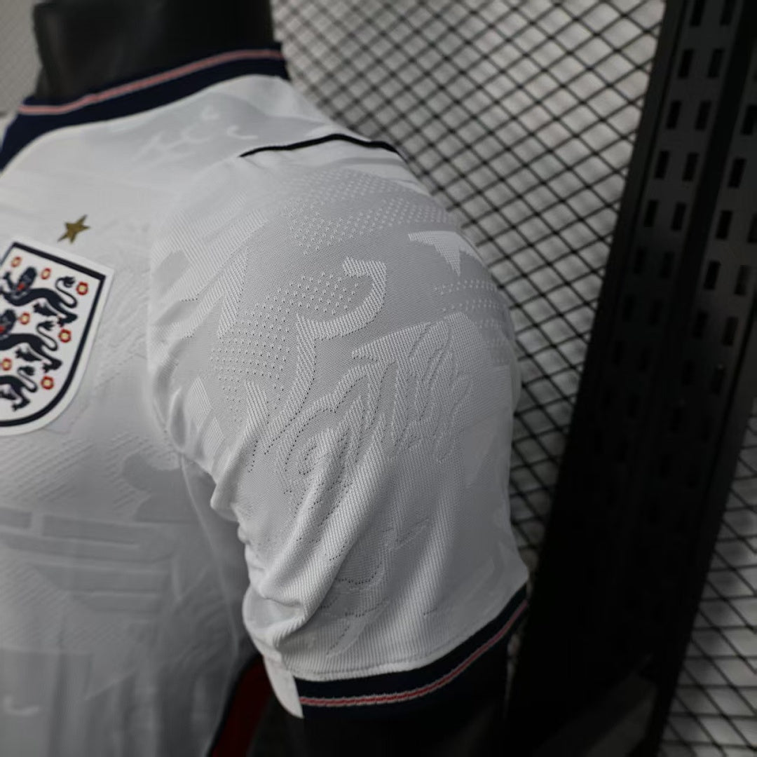 England Home Player Version Soccer Jersey