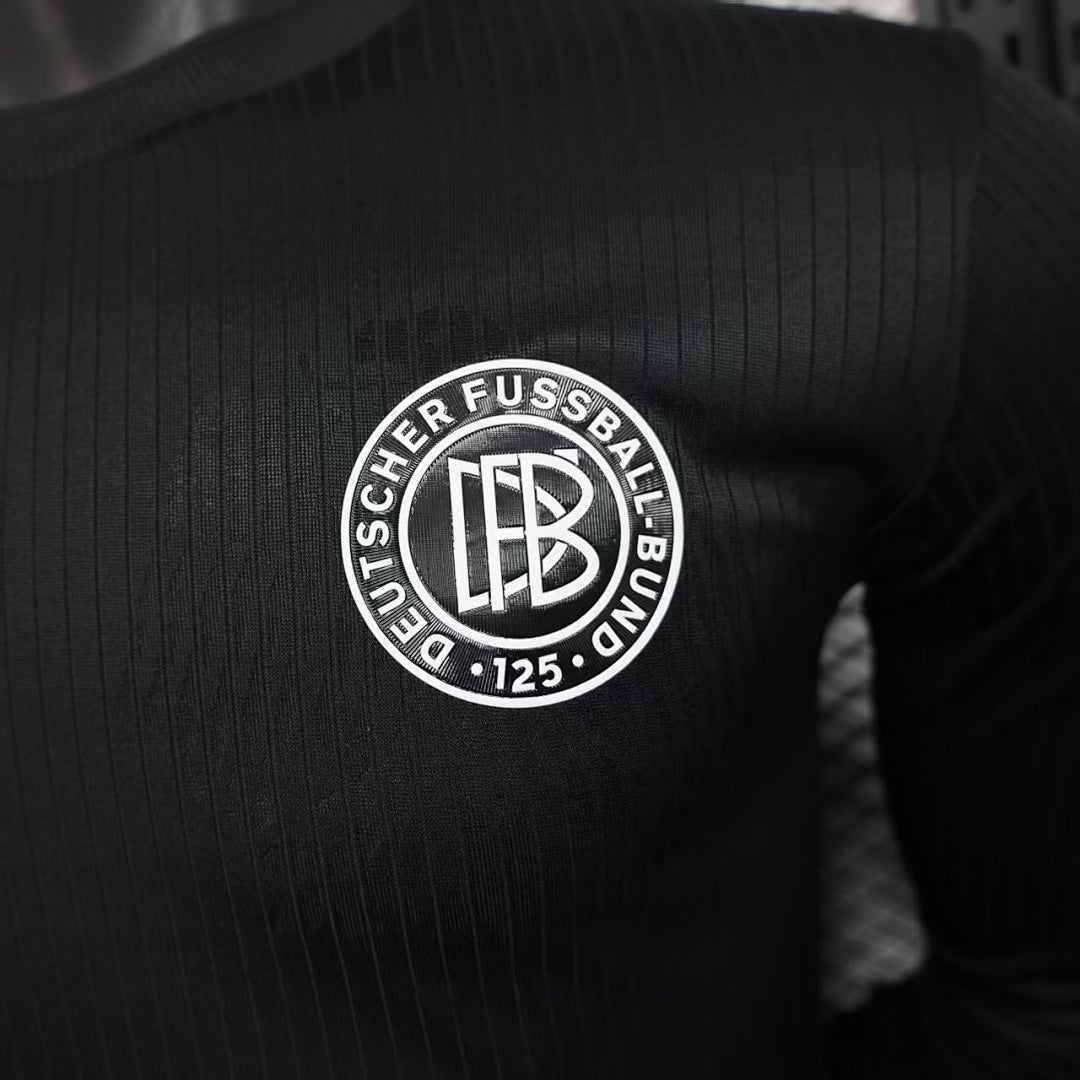 Germany Player Version Soccer Jersey Long Sleeve Black