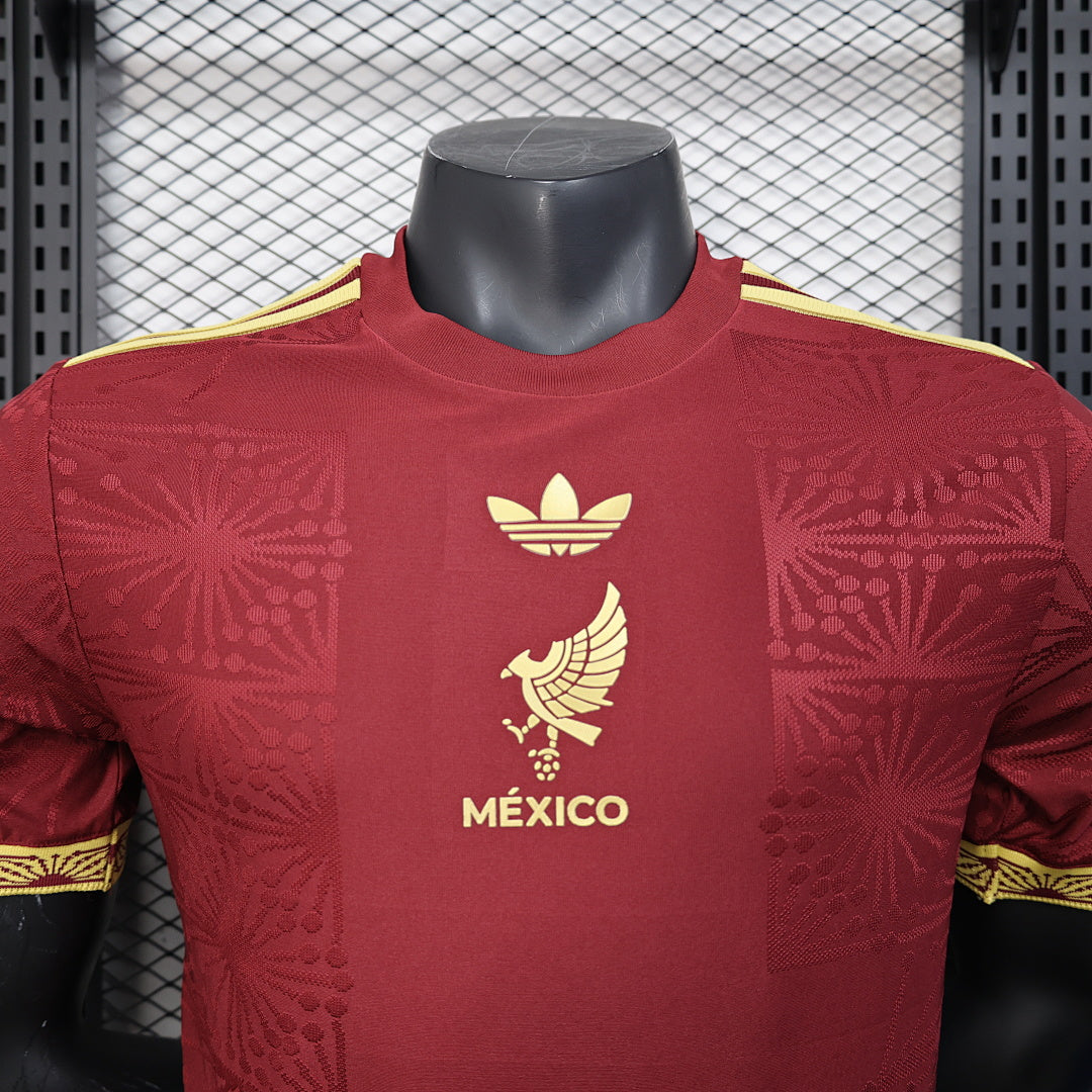 Mexico Player Version Soccer Jersey Trophy Edition Red