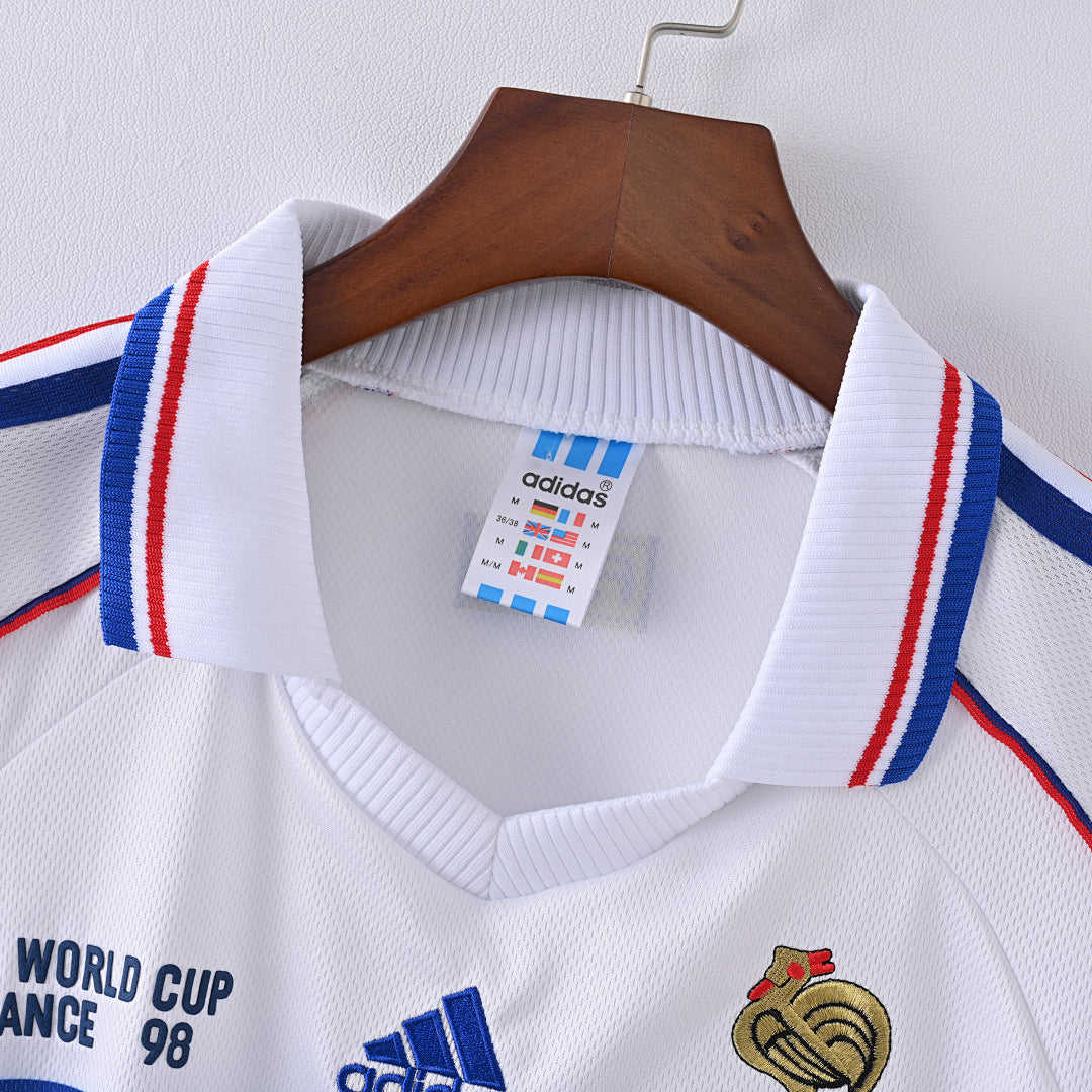 1998 France Away Soccer Jersey