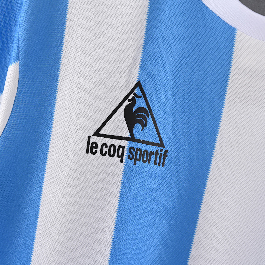1986 Argentina Home Soccer Jersey World Cup