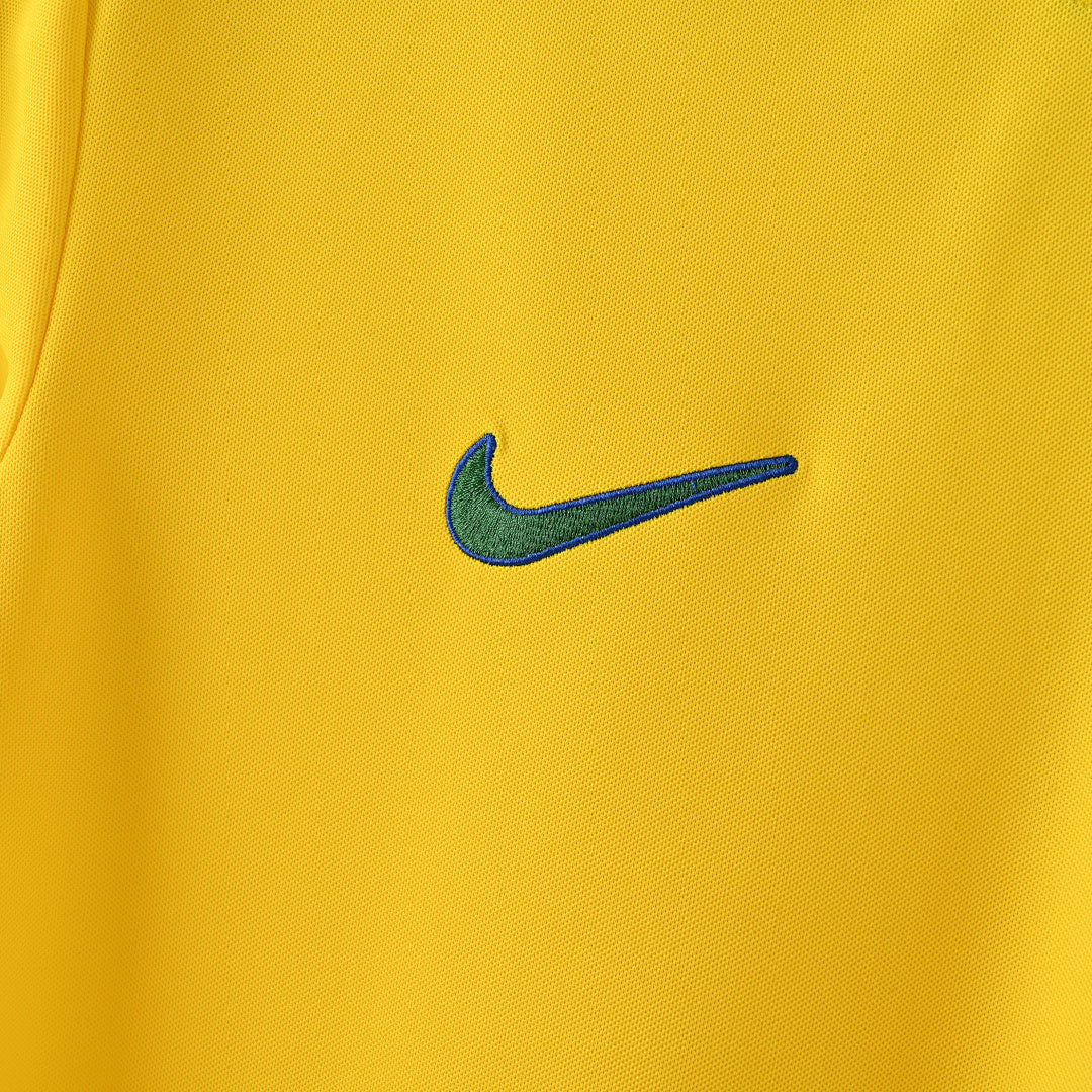 1998 Brazil Home Soccer Jersey