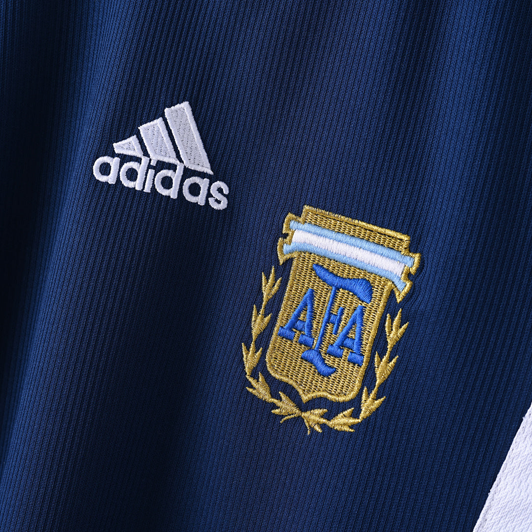1998 Argentina Away Soccer Jersey