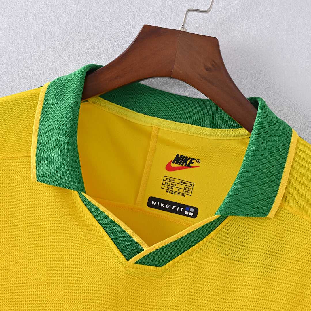1997 Brazil Home Soccer Jersey