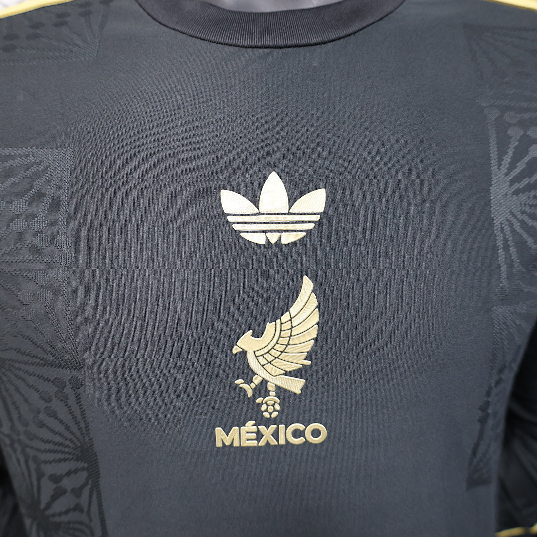 Mexico Player Version Soccer Jersey Gold Cup Edition Long Sleeve