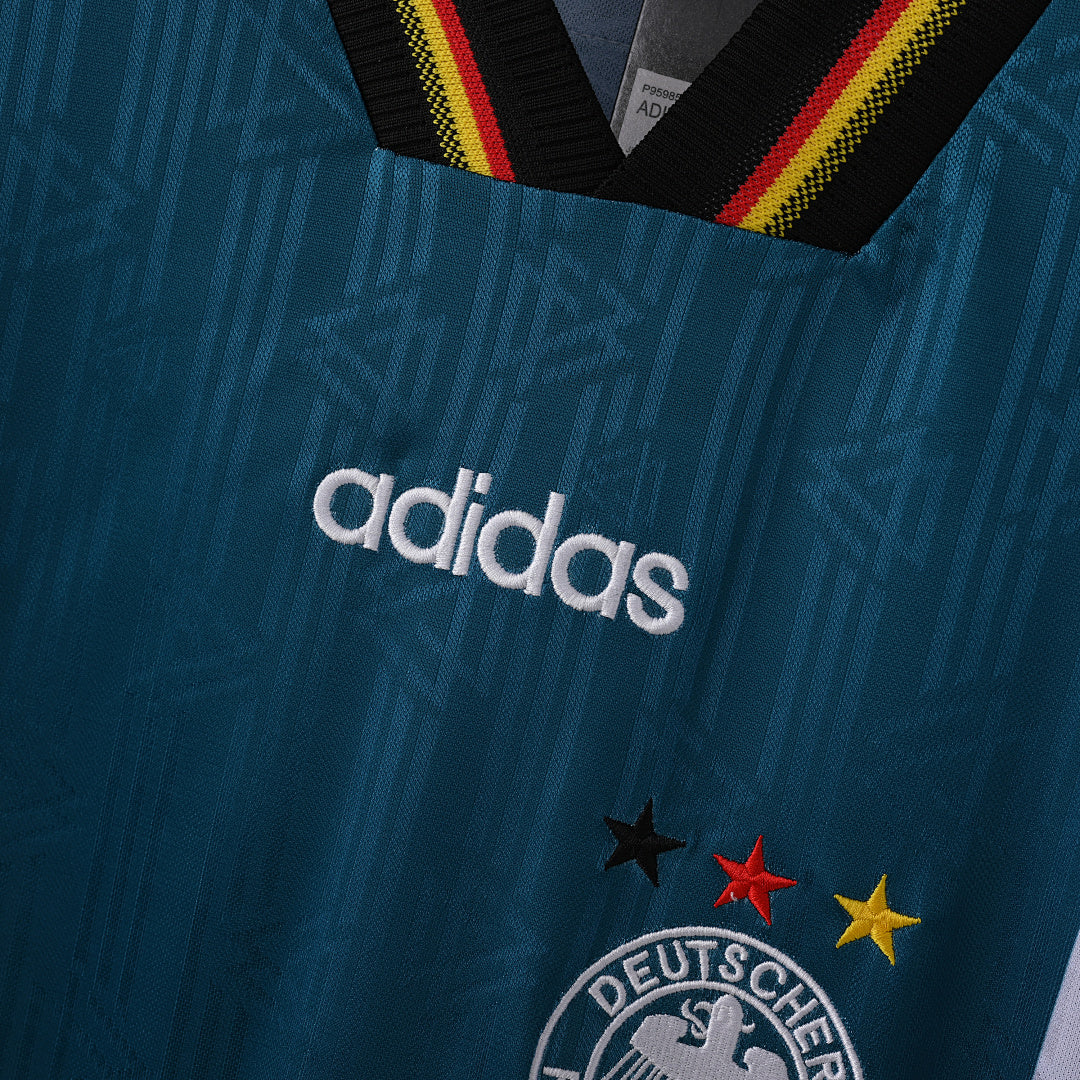 1996 Germany Away Soccer Jersey