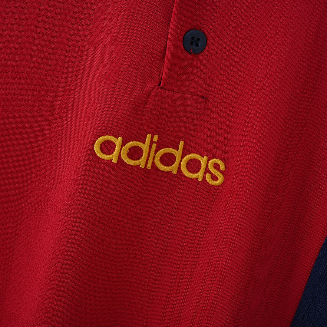 1996 Spain Home Soccer Jersey