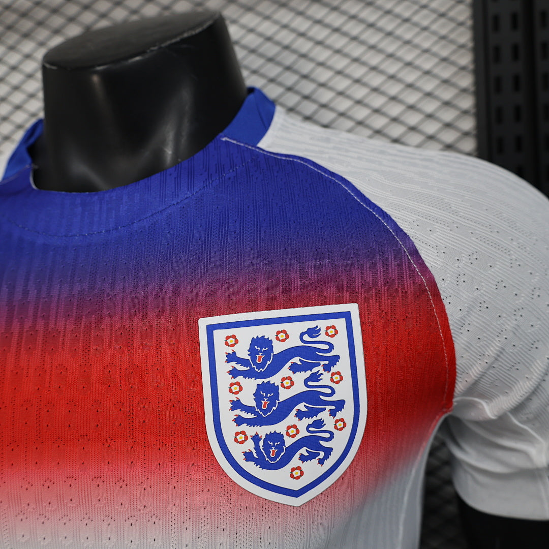 England Home Player Version Soccer Jersey