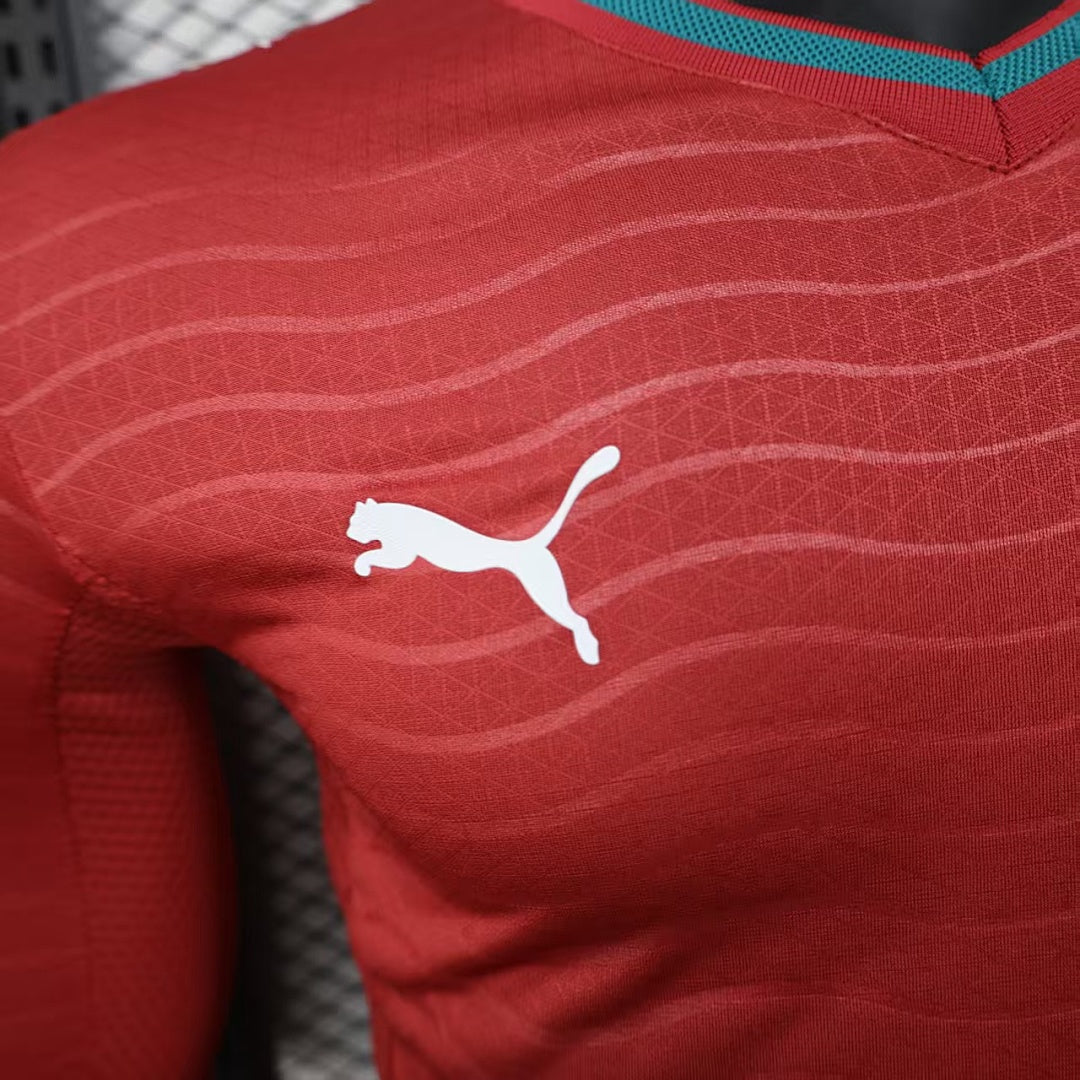 Portugal Home Soccer Jersey Long Sleeve